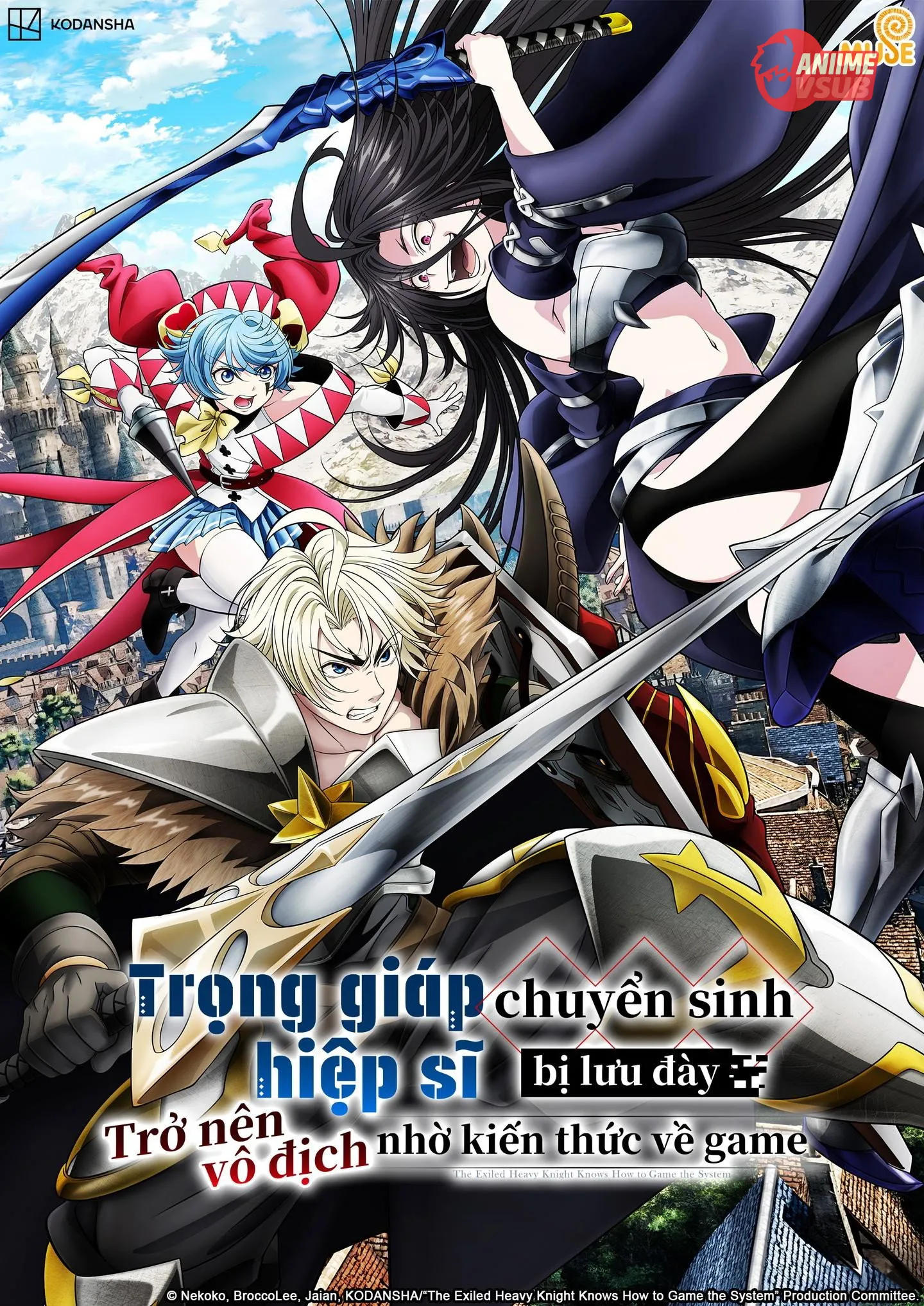 Trọng Giáp Hiệp Sĩ Chuyển Sinh Bị Lưu Đày Trở Nên Vô Địch Nhờ Kiến Thức Về Game